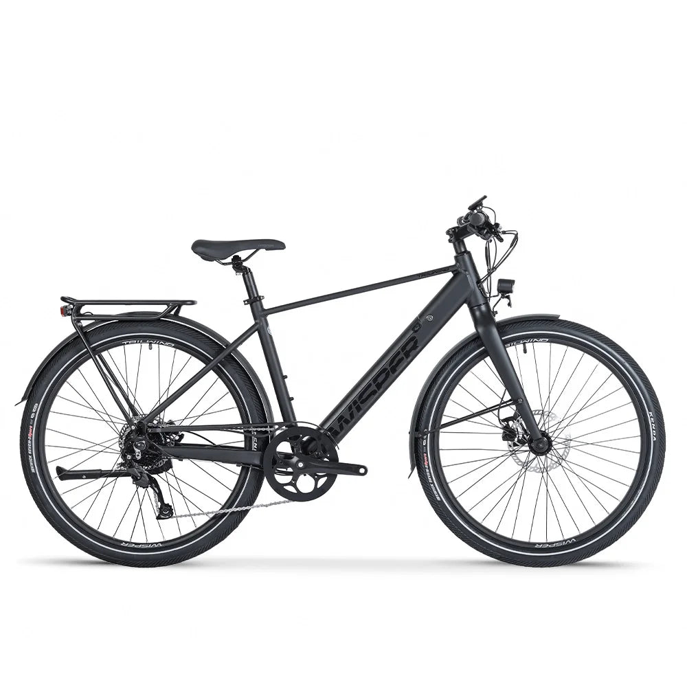 WISPER TAILWIND Comfort Crossbar Electric Bike - Top Speed 15.5mph | 50-70mi Range | 250W Power
