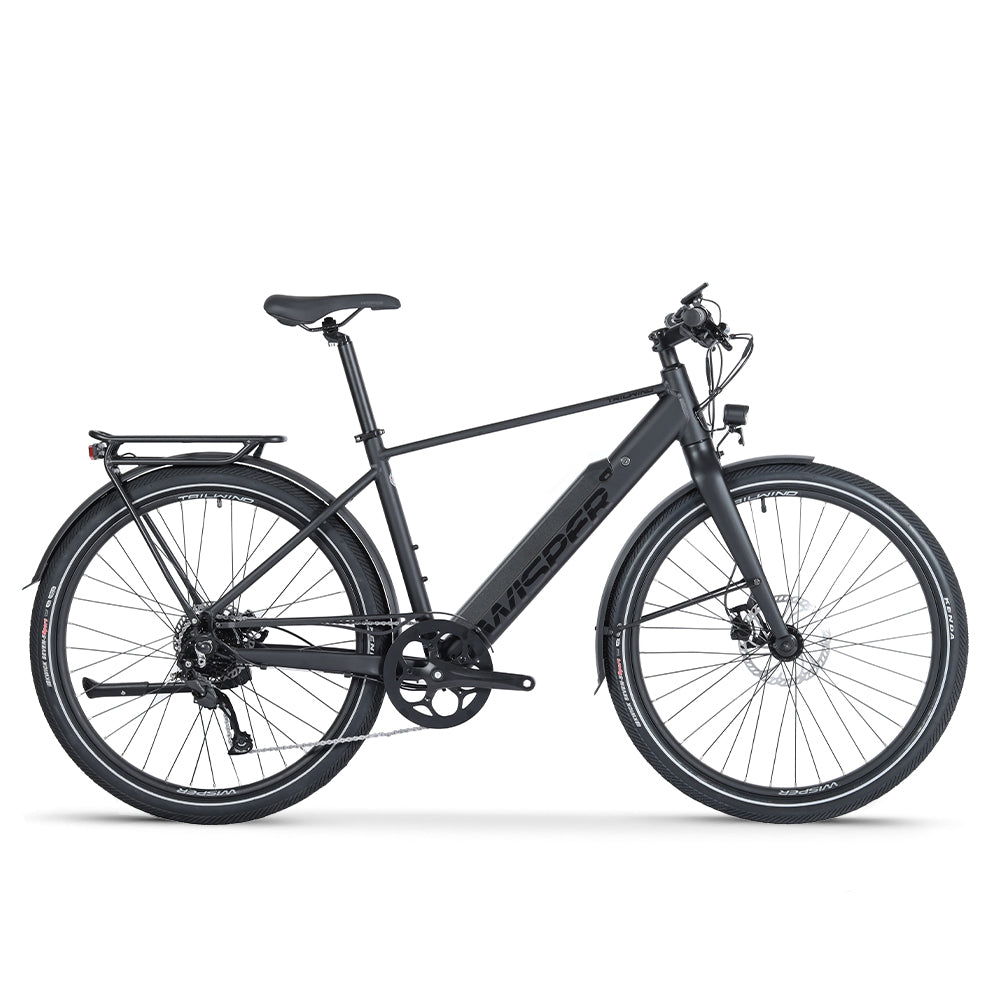 WISPER TAILWIND Comfort Crossbar Electric Bike - Top Speed 15.5mph | 50-70mi Range | 250W Power