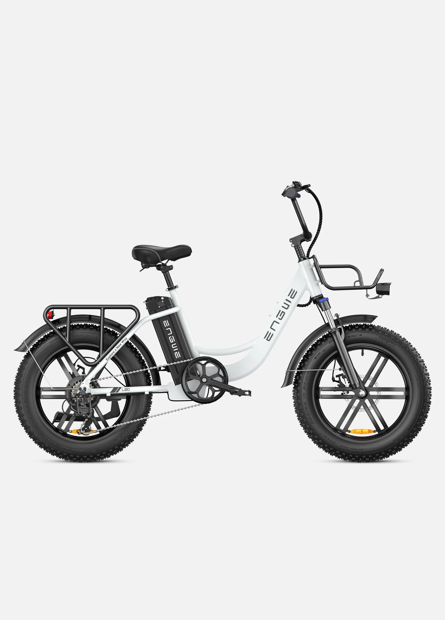 ENGWE L20 Step-Thru Front Suspension Electric Bike - Top Speed 15.5mph | 87m Range | 250W Power *DISCONTINUED*