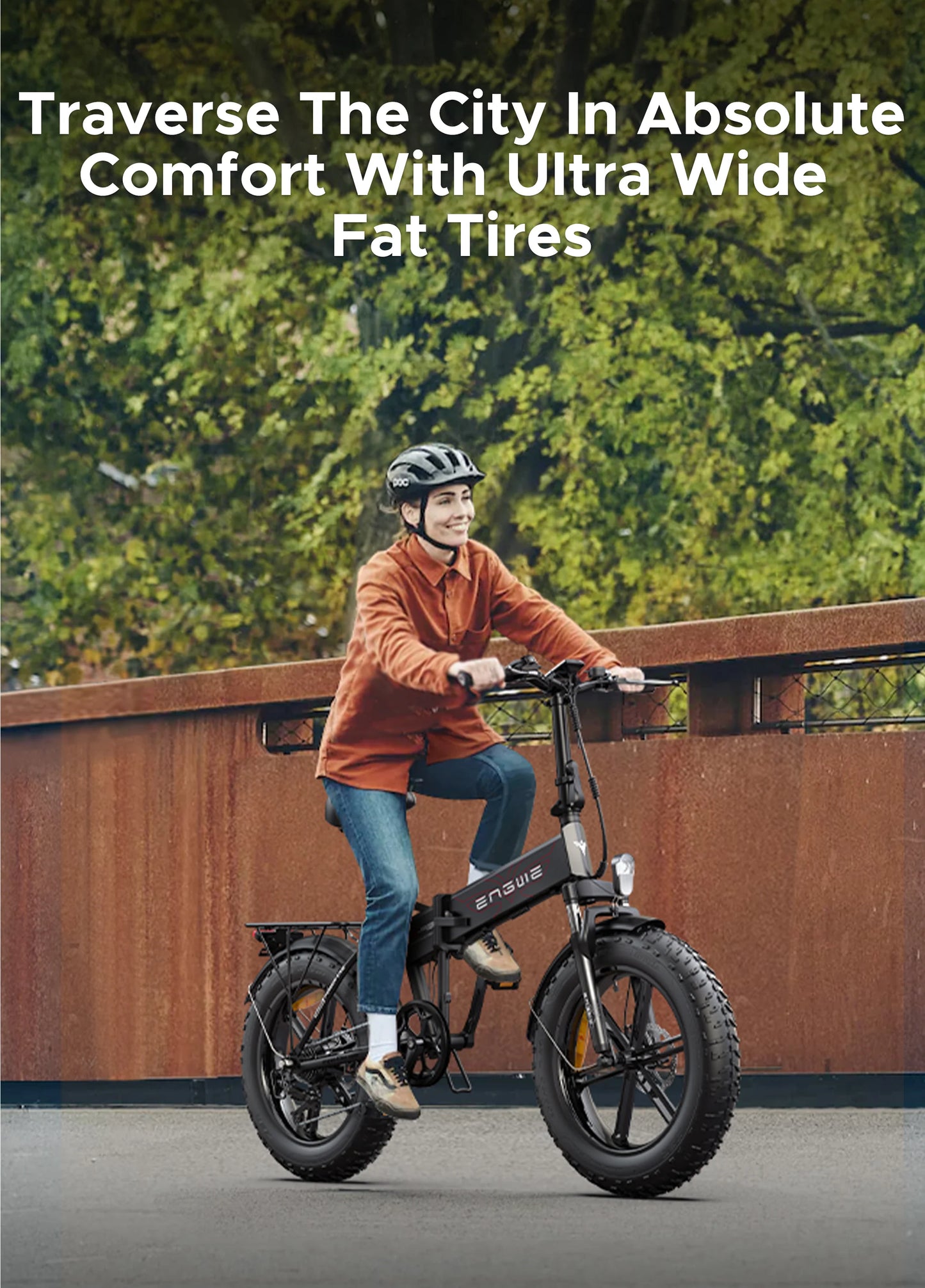 ENGWE EP-2 PRO Foldable Full Suspension Electric Bike - Top Speed 15.5mph | 74mi Range | 250W Power
