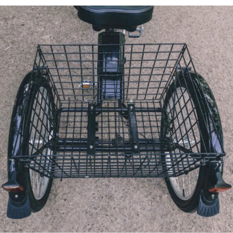 AMCargoBikes Adult Low Step Electric Tricycle 24" Wheel - Top Speed 15.5mph | 250W Power