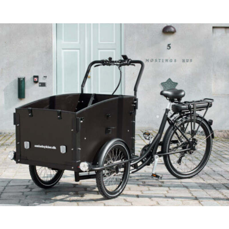 AMCargoBikes Ultimate Curve Tadpole Cargo Electric Trike - Top Speed 15.5mph | 37mi Range | 250W Power