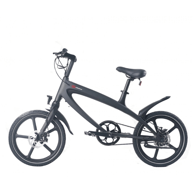 CRUZAA Electric City Electric Bike, Bluetooth Speakers - Top Speed 15.5mph | 37mi Range | 16.5kg | 240W Power