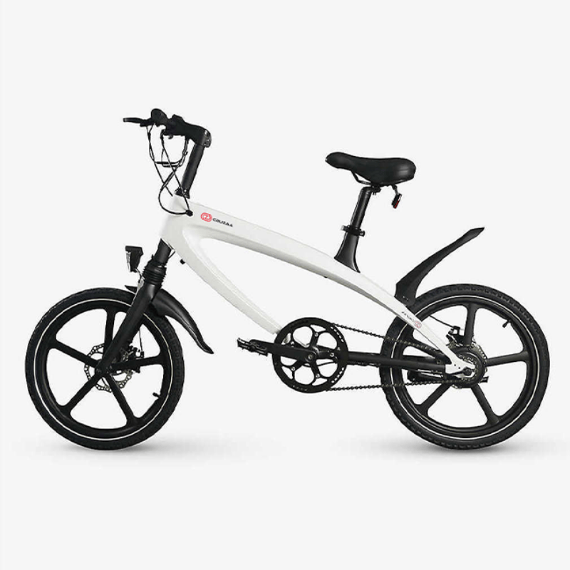 CRUZAA Electric City Electric Bike, Bluetooth Speakers - Top Speed 15.5mph | 37mi Range | 16.5kg | 240W Power