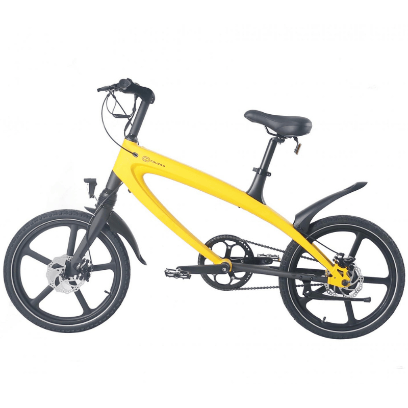 CRUZAA Electric City Electric Bike, Bluetooth Speakers - Top Speed 15.5mph | 37mi Range | 16.5kg | 240W Power