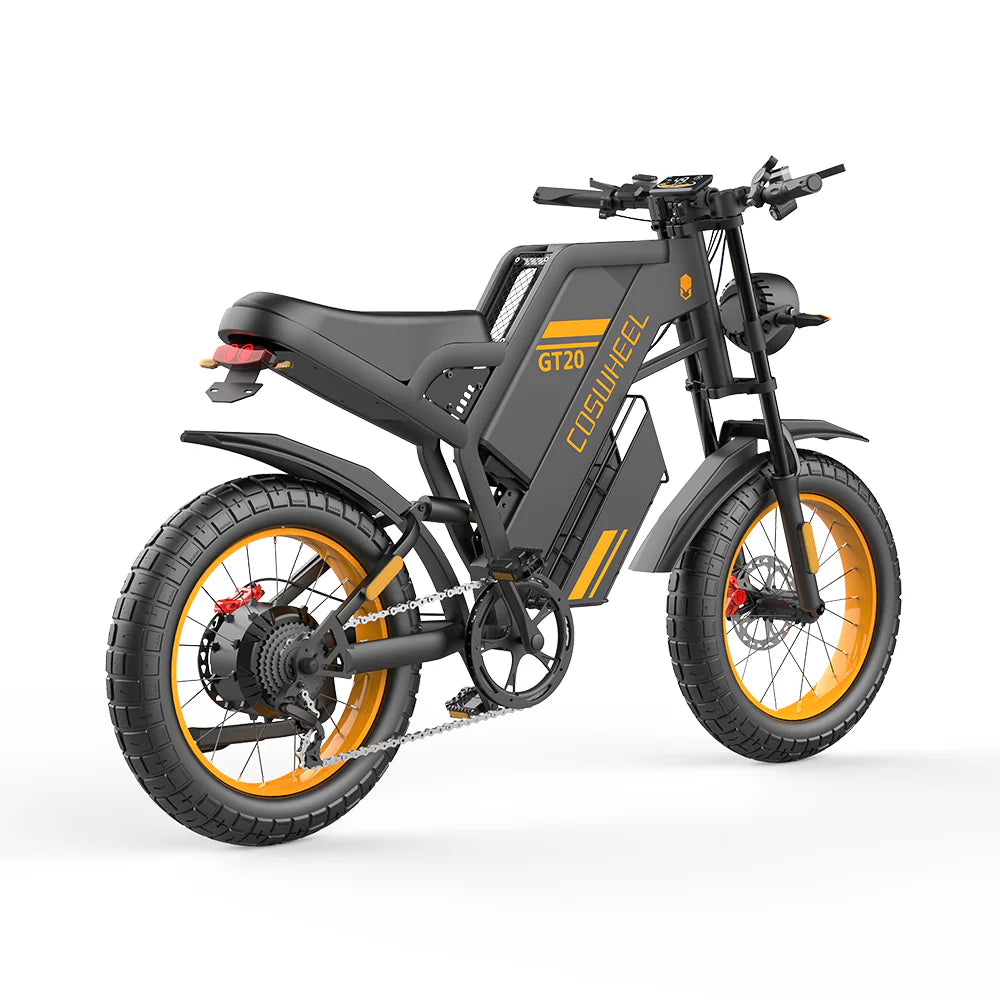 COSWHEEL GT20 Electric Bike 20" - 80Nm Torque | Top Speed 28mph | 87mi Range | 1000W Power