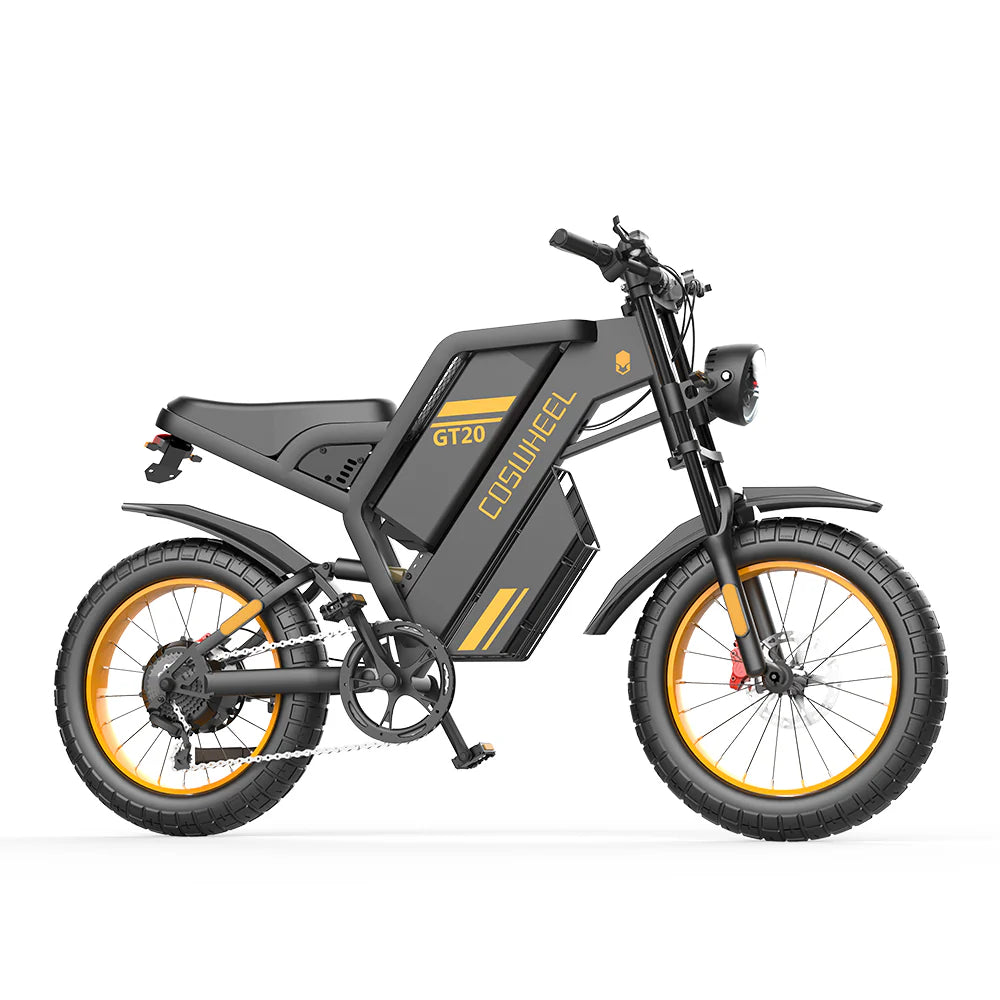 COSWHEEL GT20 Electric Bike 20" - 80Nm Torque | Top Speed 28mph | 87mi Range | 1000W Power