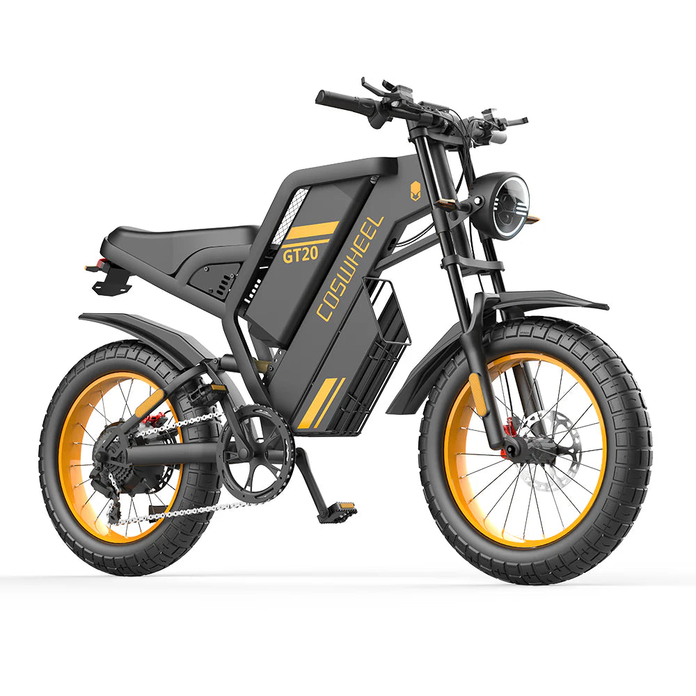 COSWHEEL GT20 Electric Bike 20" - 80Nm Torque | Top Speed 28mph | 87mi Range | 1000W Power