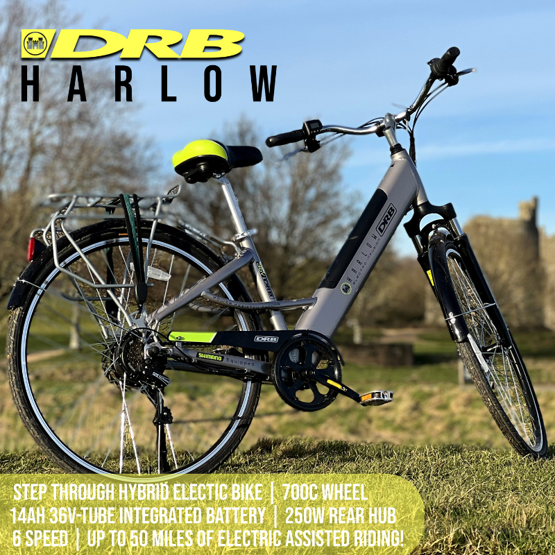 DALLINGRIDGE Harlow Hybrid Step Through Electric Bike - Top Speed 15.5mph | 50mi Range | 250W Power