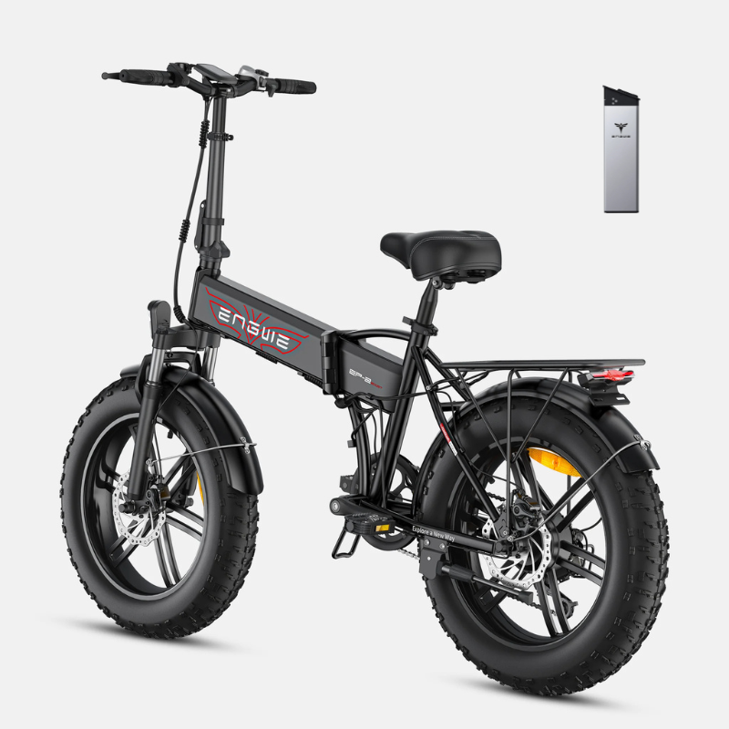 ENGWE EP-2 BOOST Foldable Full Suspension Electric Bike - Top Speed 15.5mph | 74mi Range | 250W Power