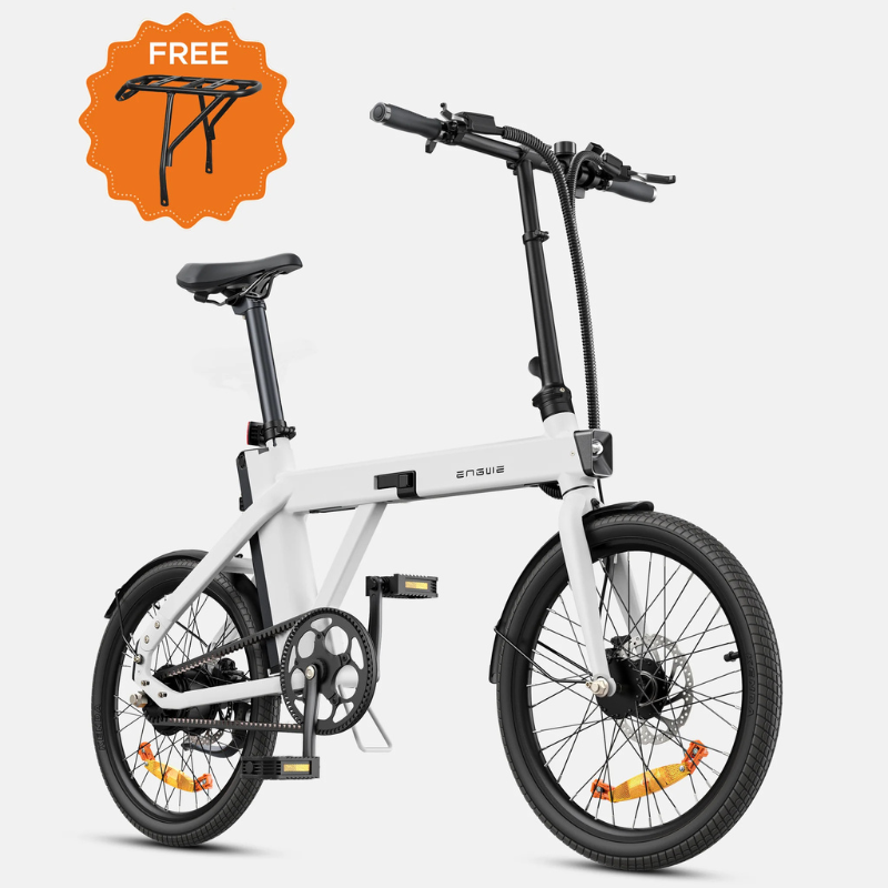 ENGWE P20 Quiet Motor, Torque Sensor Folding Electric Bike - Top Speed 15.5mph | 42Nm Torque | 62mi Range | 250W Power