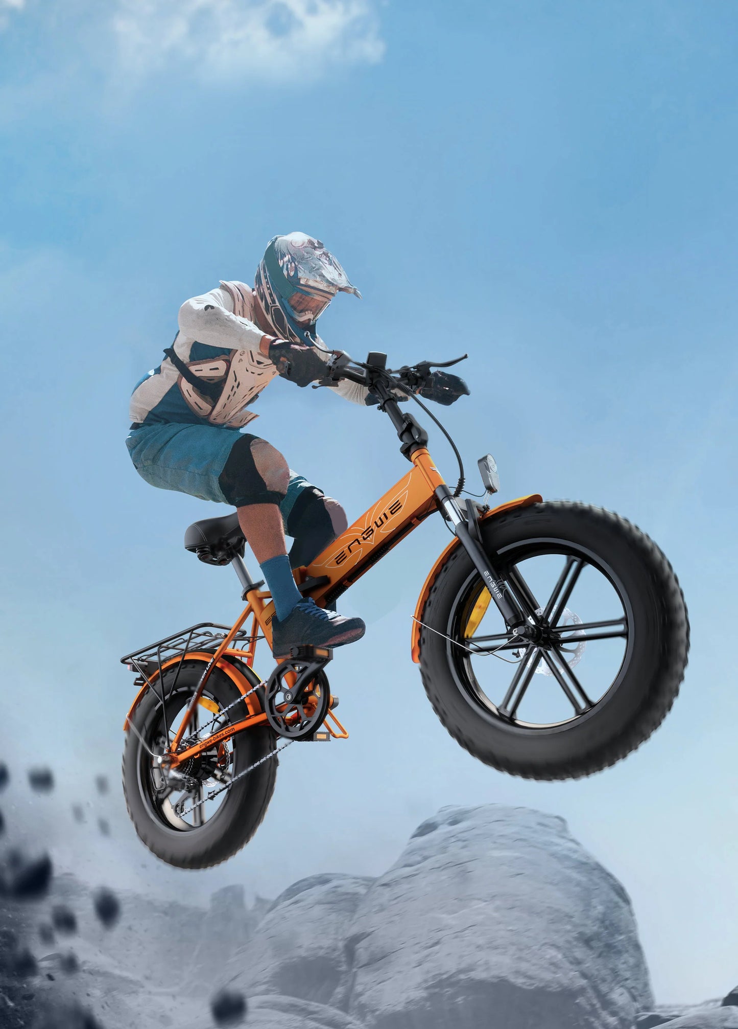 ENGWE EP-2 PRO Foldable Full Suspension Electric Bike - Top Speed 15.5mph | 74mi Range | 250W Power