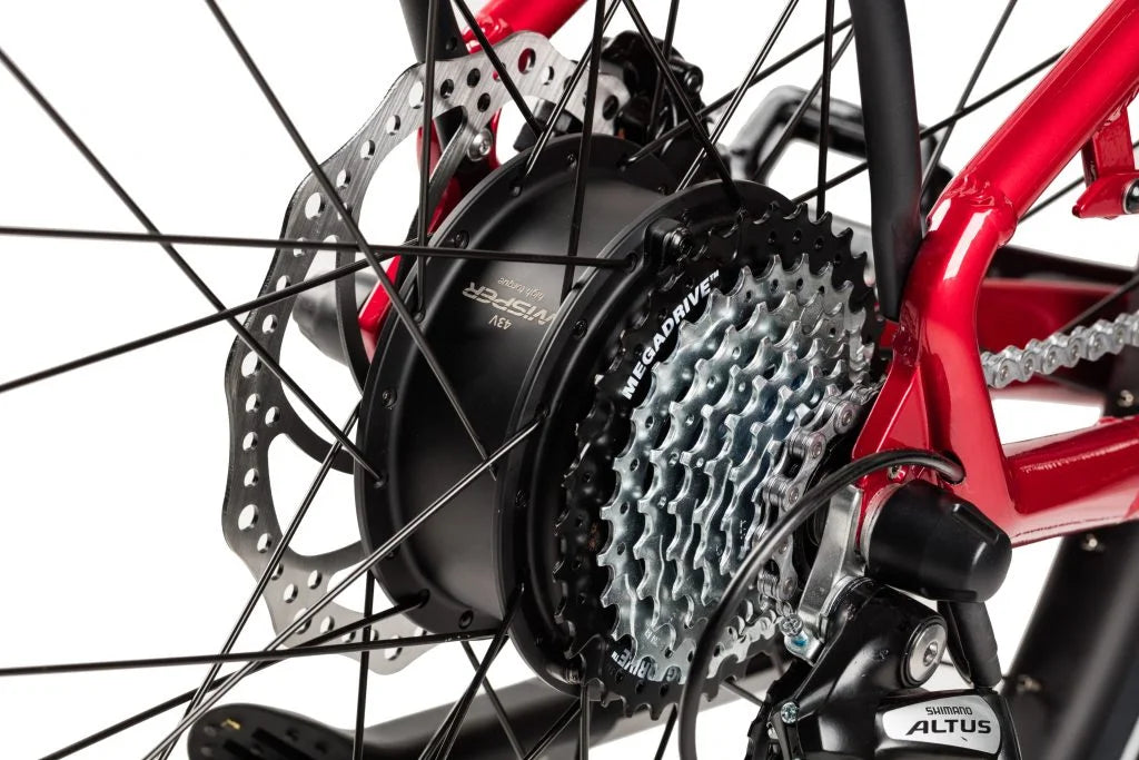 WISPER Wayfarer H7 Step-Through Electric Bike - 50Nm Torque | Top Speed 15.5mph | 60-90mi Range | 250W Power Hub Drive - Blue