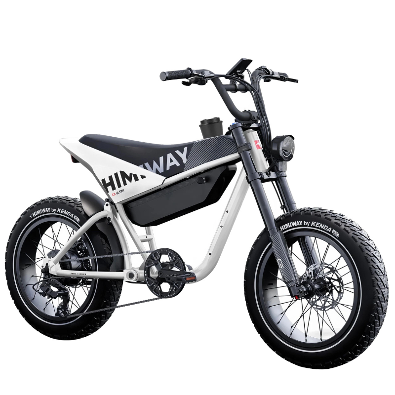 HIMIWAY C5 ULTRA E-Motorcycle - 1200W Power - 28mph - 80mi Range - 20Ah Battery