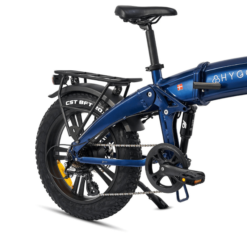 HYGGE SORO Foldable Fat Tyre Electric Bike - Top Speed 15.5mph | 43mi Range | 48V 14Ah Battery | 250W Power - Hub Motor