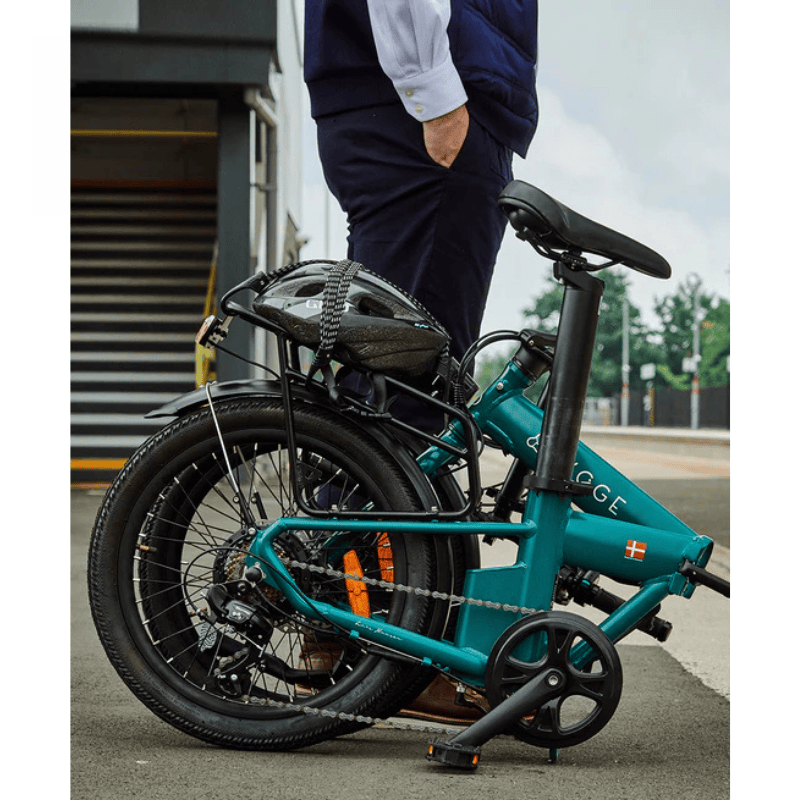 HYGGE VIRUM 2025 Lightweight Foldable Electric Bike - 36V Battery | Top Speed 15.5mph | 37mi Range | 250W Power | British Racing Green