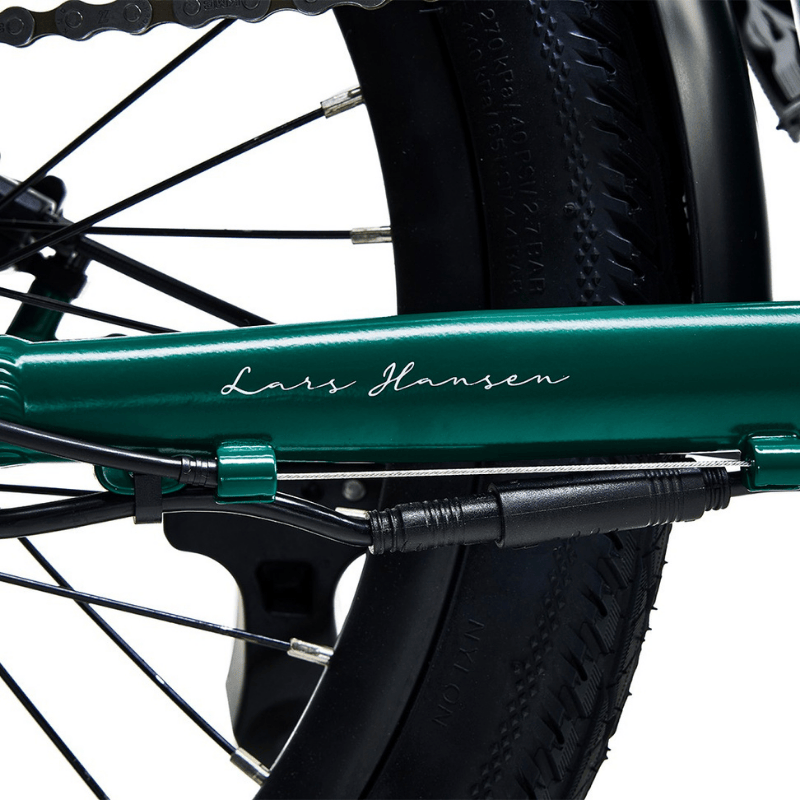 HYGGE VIRUM 2025 Lightweight Foldable Electric Bike - 36V Battery | Top Speed 15.5mph | 37mi Range | 250W Power | British Racing Green