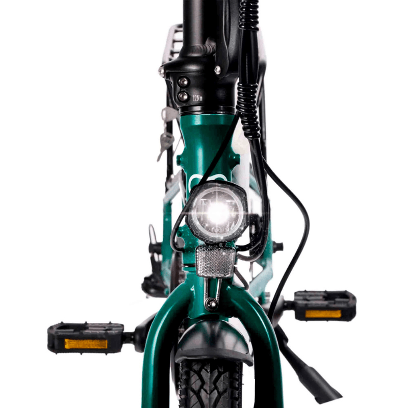 HYGGE VIRUM 2025 Lightweight Foldable Electric Bike - 36V Battery | Top Speed 15.5mph | 37mi Range | 250W Power | British Racing Green