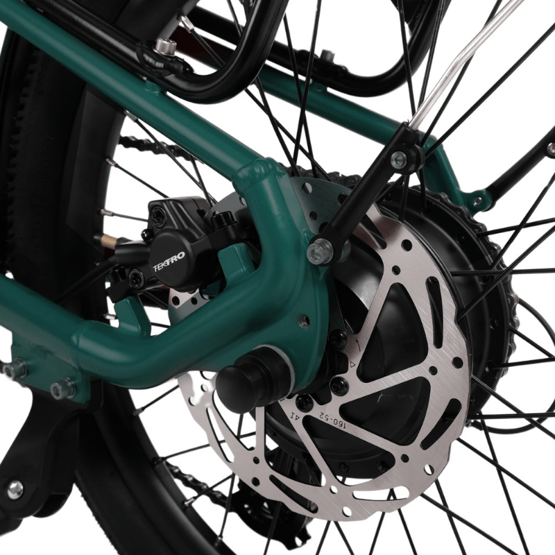 HYGGE VIRUM 2025 Lightweight Foldable Electric Bike - 36V Battery | Top Speed 15.5mph | 37mi Range | 250W Power | British Racing Green