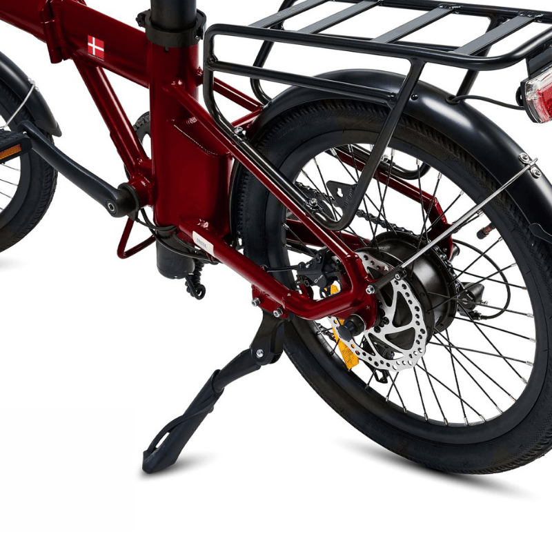 HYGGE VIRUM 2025 Lightweight Foldable Electric Bike - 36V Battery | Top Speed 15.5mph | 37mi Range | 250W Power - British Sangria Red