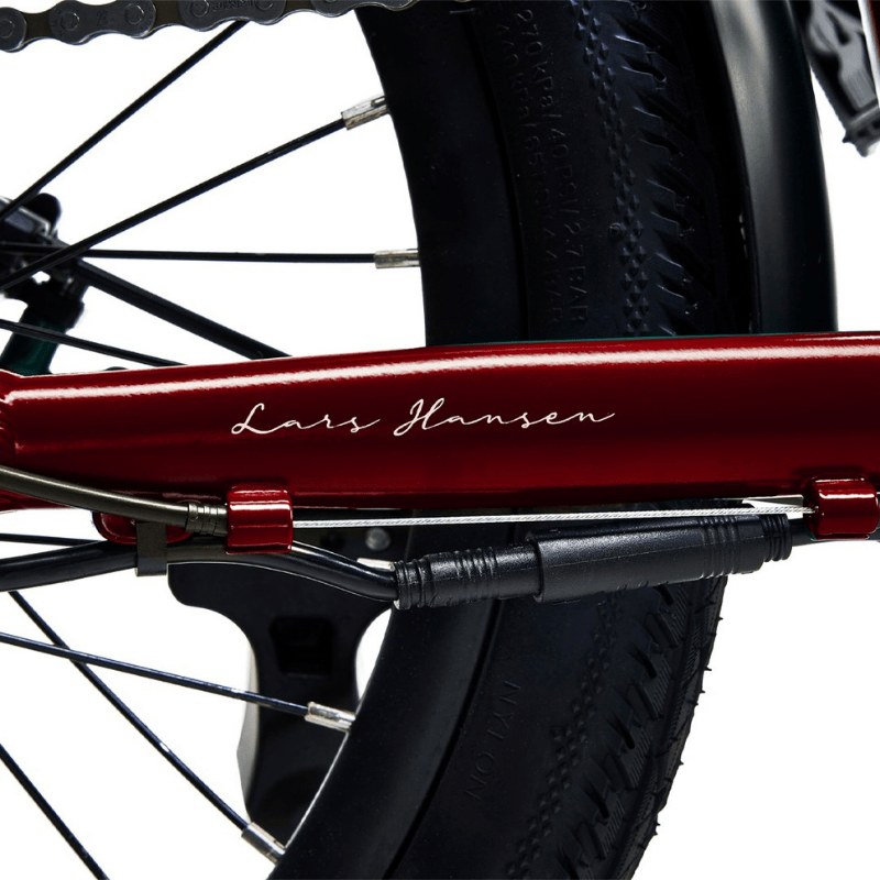 HYGGE VIRUM 2025 Lightweight Foldable Electric Bike - 36V Battery | Top Speed 15.5mph | 37mi Range | 250W Power - British Sangria Red