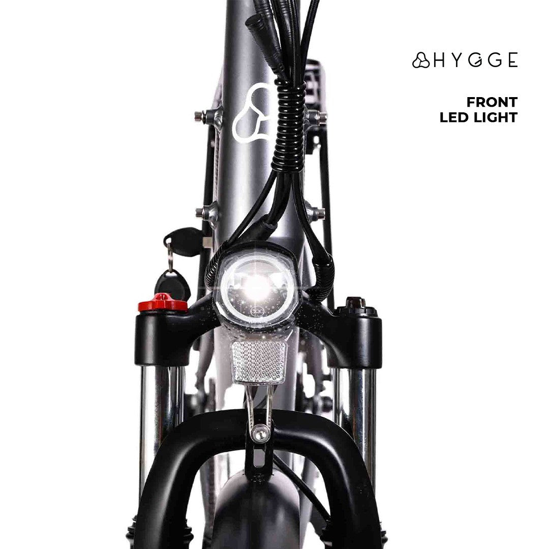 HYGGE AARHUS Step City Electric Bike - Top Speed 15.5mph | 50mi Range | 250W Power - Graphite Grey