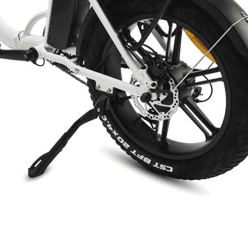 HYGGE Vester Step All Terrain Foldable Fat Tyres Electric Bike - Top Speed 15.5mph | 50mi Range | 48V Battery | 250W Power - Heron White