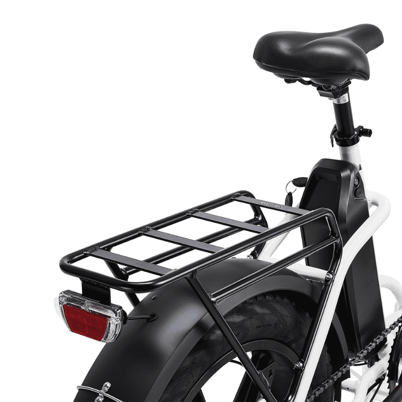 HYGGE Vester Step All Terrain Foldable Fat Tyres Electric Bike - Top Speed 15.5mph | 50mi Range | 48V Battery | 250W Power - Heron White