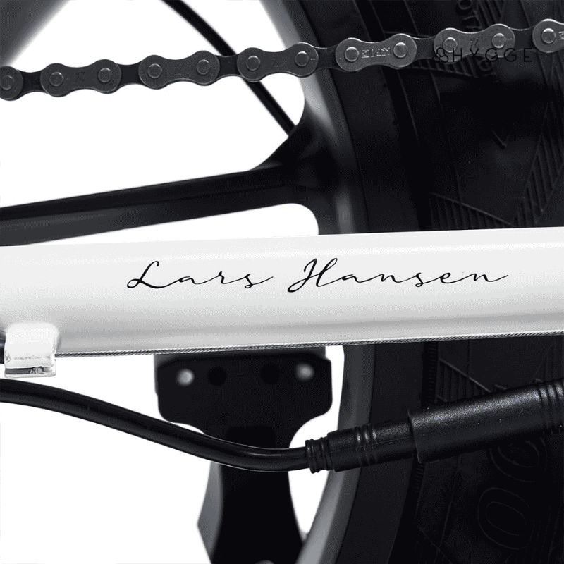 HYGGE Vester Foldable All Terrain Fat Tyre Electric Bike - Top Speed 15.5mph | 50mi Range | 48V Battery | 250W Hub Motor - Heron White