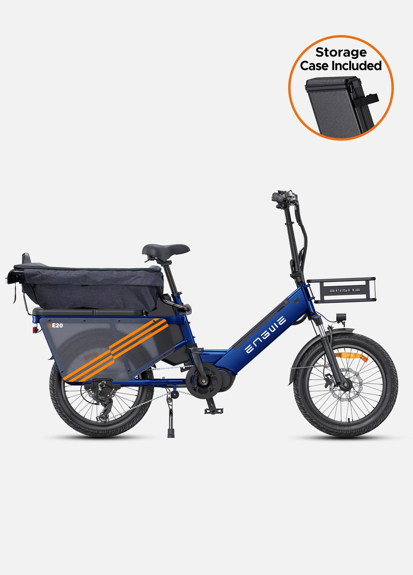 ENGWE LE20 Mid-drive Step-Thru Cargo Electric Bike - Torque Sensor | Top Speed 15.5mph | 111-217m Range | 250W Power (copy)