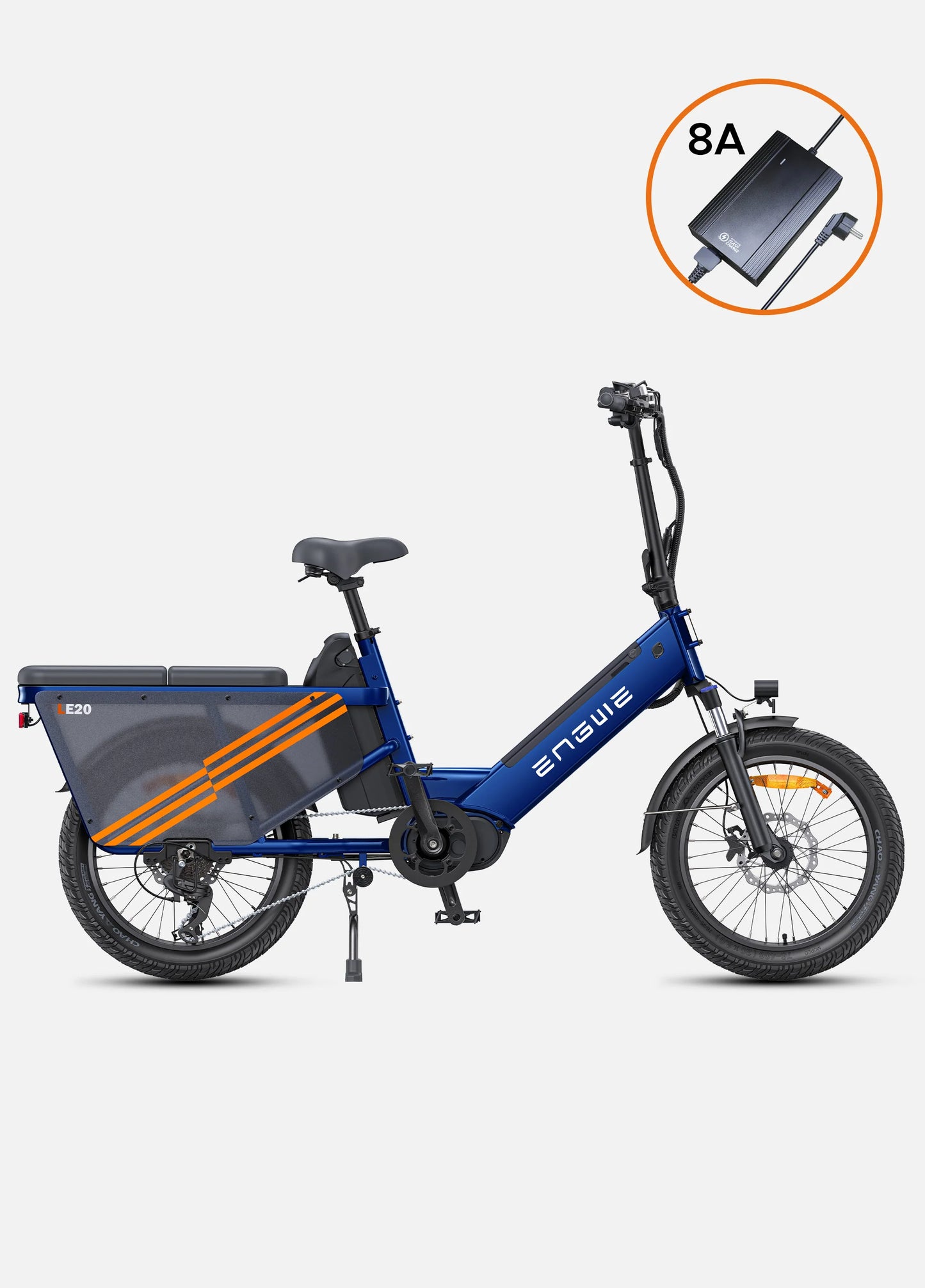 ENGWE LE20 Mid-drive Step-Thru Cargo Electric Bike - Torque Sensor | Top Speed 15.5mph | 111-217m Range | 250W Power (copy)