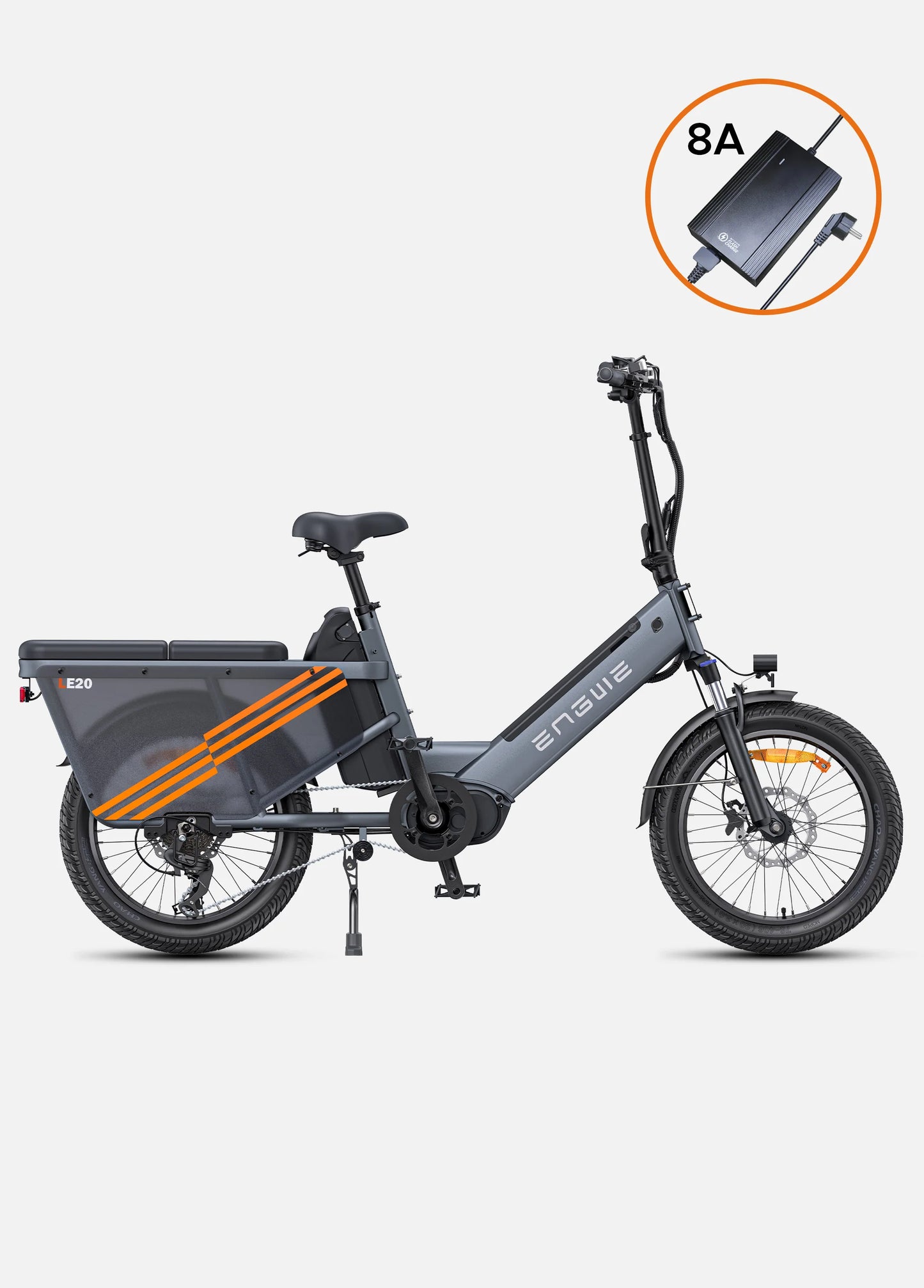ENGWE LE20 Mid-drive Step-Thru Cargo Electric Bike - Torque Sensor | Top Speed 15.5mph | 111-217m Range | 250W Power (copy)