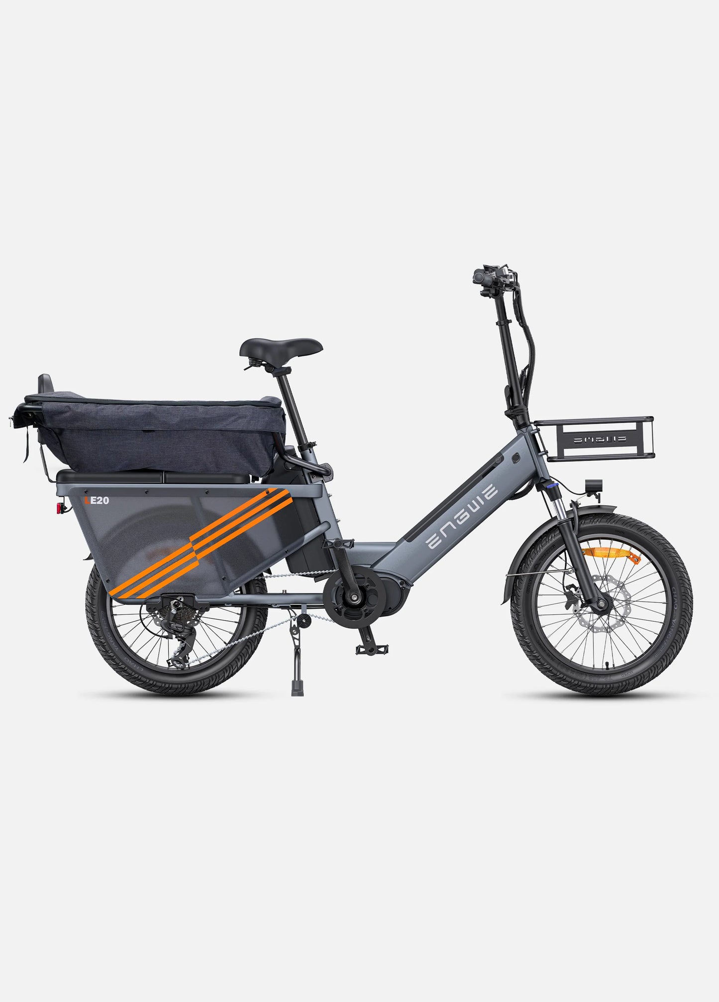 ENGWE LE20 Mid-drive Step-Thru Cargo Electric Bike - Torque Sensor | Top Speed 15.5mph | 111-217m Range | 250W Power