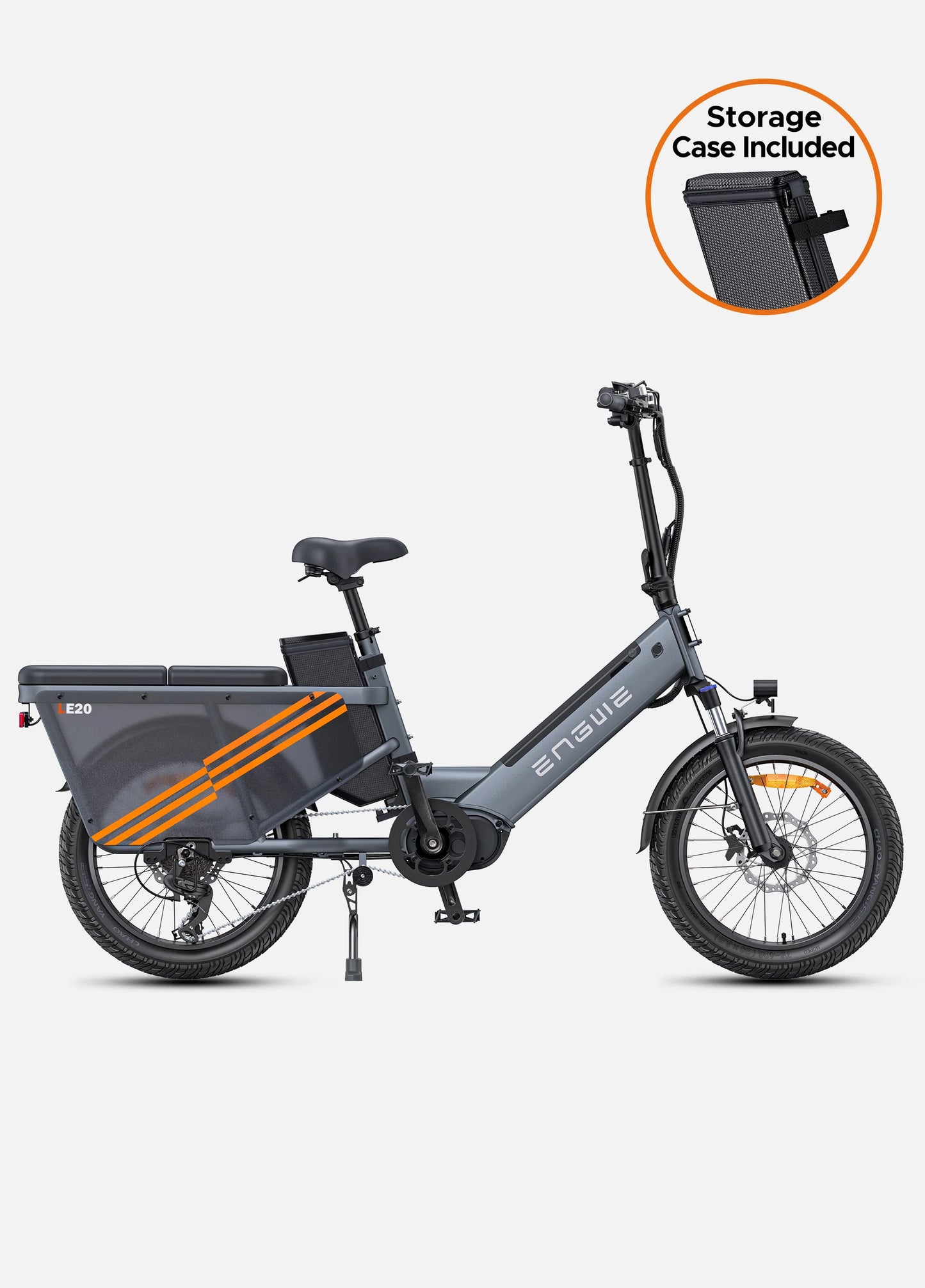 ENGWE LE20 Mid-drive Step-Thru Cargo Electric Bike - Torque Sensor | Top Speed 15.5mph | 111-217m Range | 250W Power (copy)