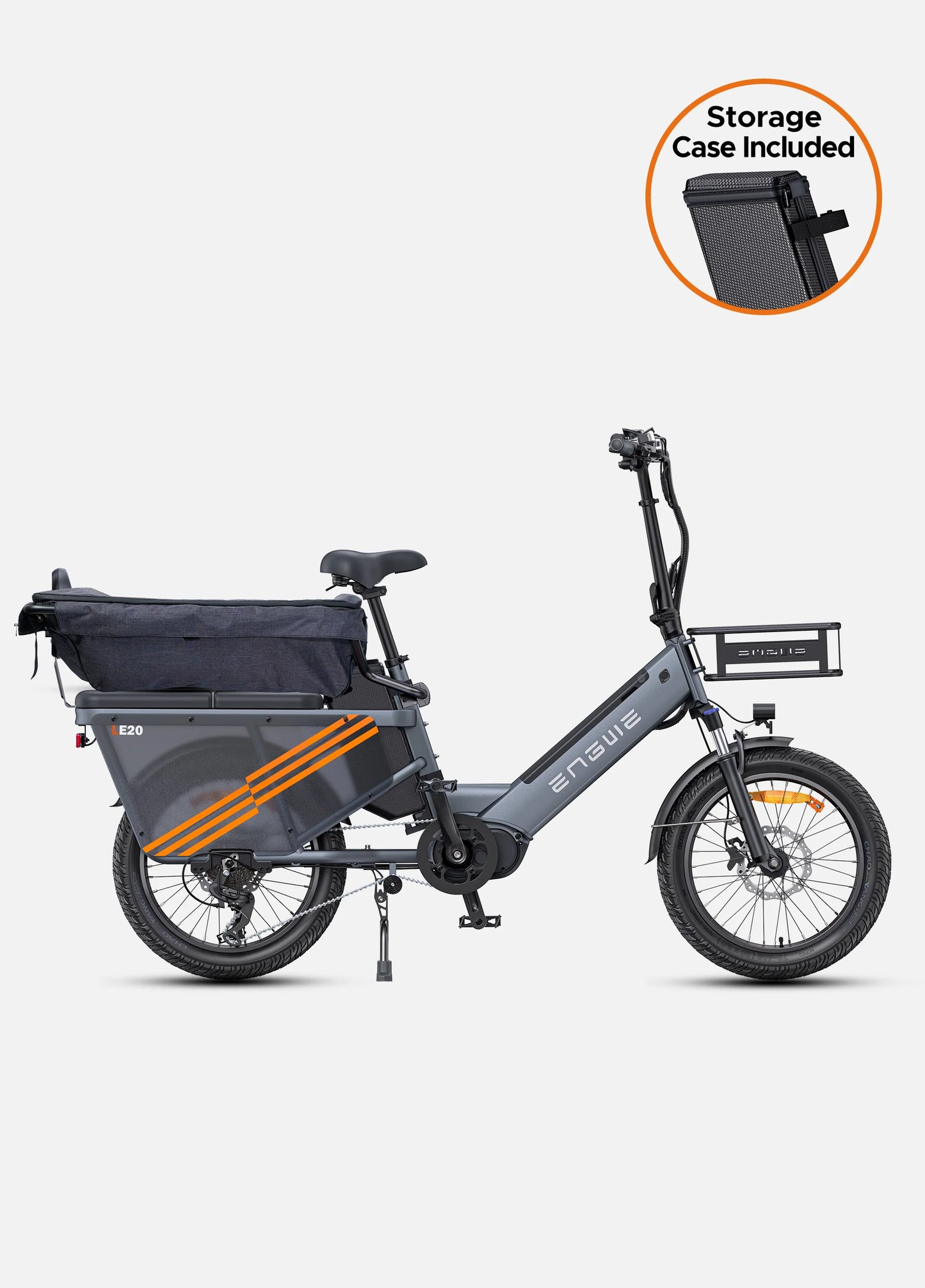 ENGWE LE20 Mid-drive Step-Thru Cargo Electric Bike - Torque Sensor | Top Speed 15.5mph | 111-217m Range | 250W Power (copy)