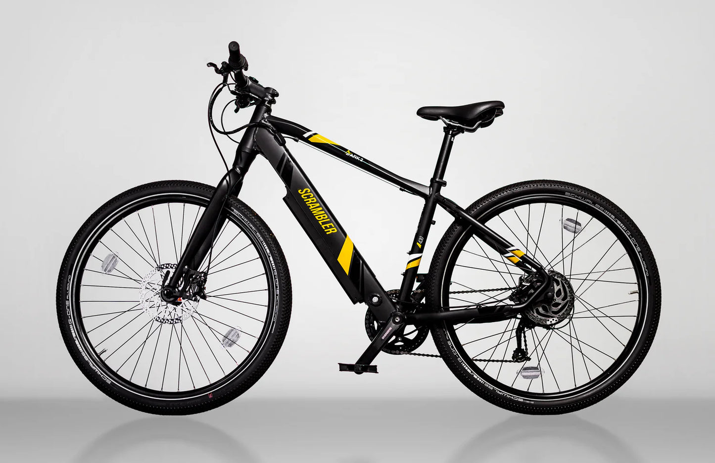 MARK2 Scrambler Light Weight Urban E-MTB Electric Mountain Bike - Top Speed 15.5mph | 20-60mi Range | 250W Power - Black