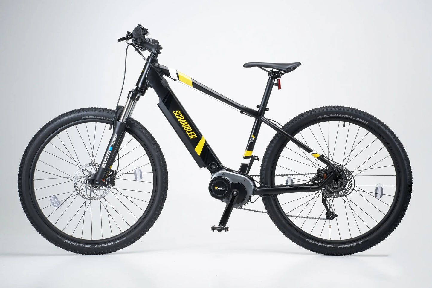 MARK2 Scrambler C Lightweight Hard Tail Electric Mountain Bike - 90Nm Torque | Top Speed 15.5mph | eMTB | 61mi Range | 250W Power