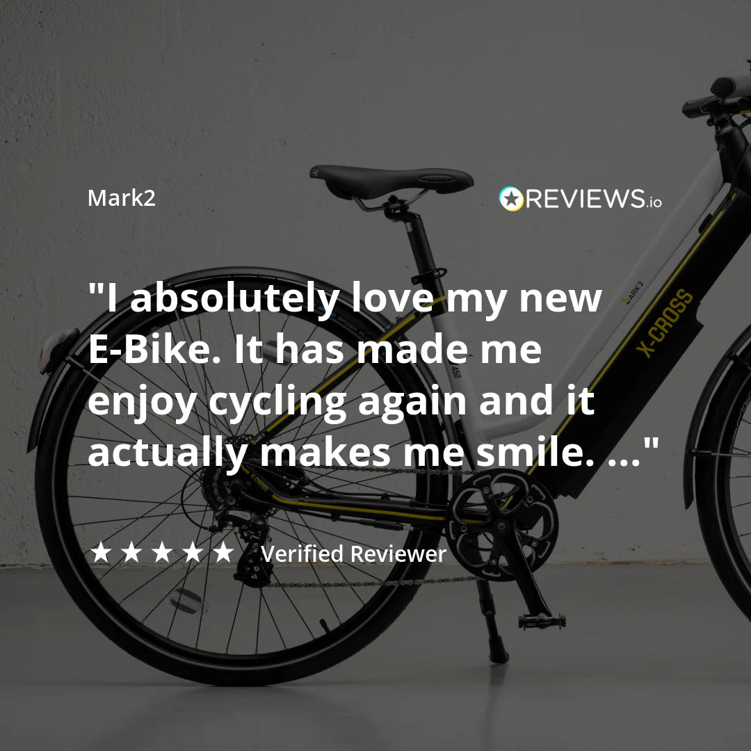 MARK2 X-Cross 450S Lightweight, Step Through, Hybrid, Sports, Commuter Electric Bike - Top Speed 15.5mph | 22-60mi Range | 250W Power