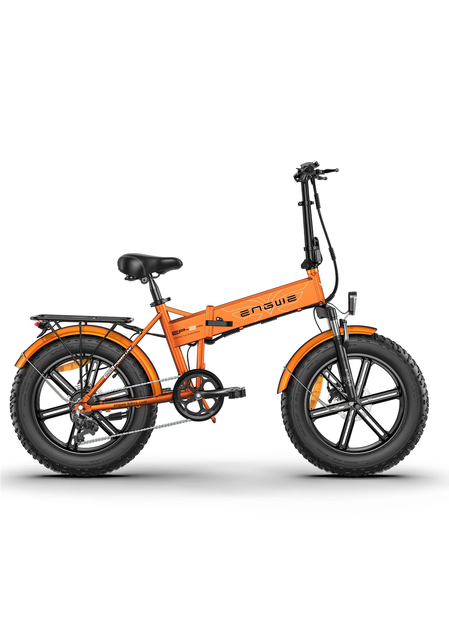 ENGWE EP-2 PRO Foldable Full Suspension Electric Bike - Top Speed 15.5mph | 74mi Range | 250W Power
