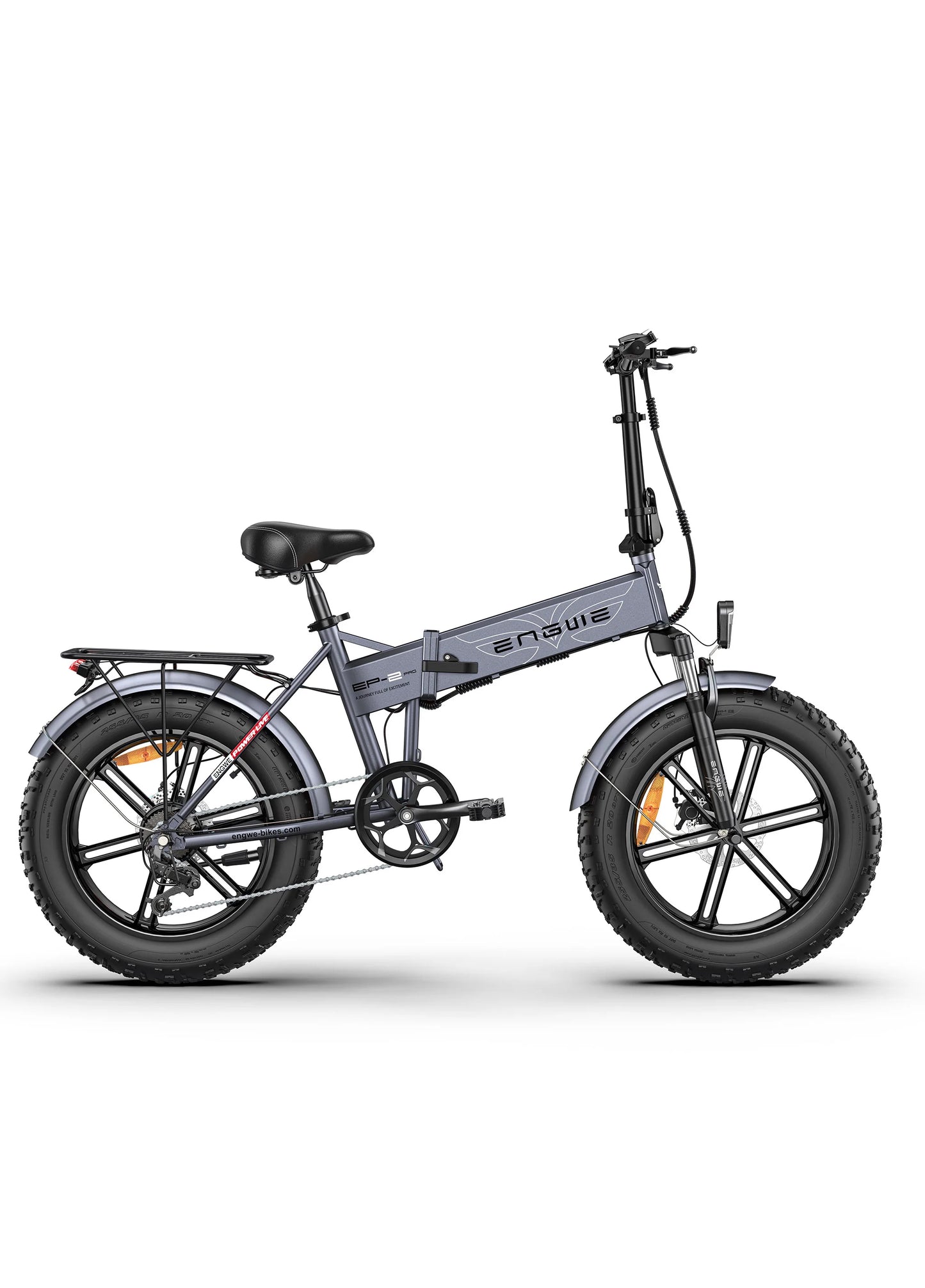 ENGWE EP-2 PRO Foldable Full Suspension Electric Bike - Top Speed 15.5mph | 74mi Range | 250W Power