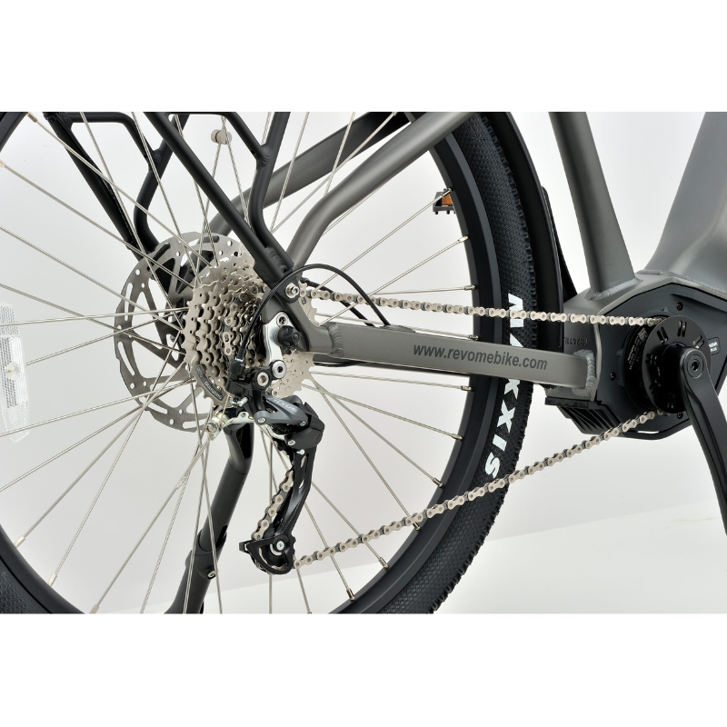 REVOM S1 ATB Mid Drive E-Bike Dark Grey 250w 15.5mph 90Nm