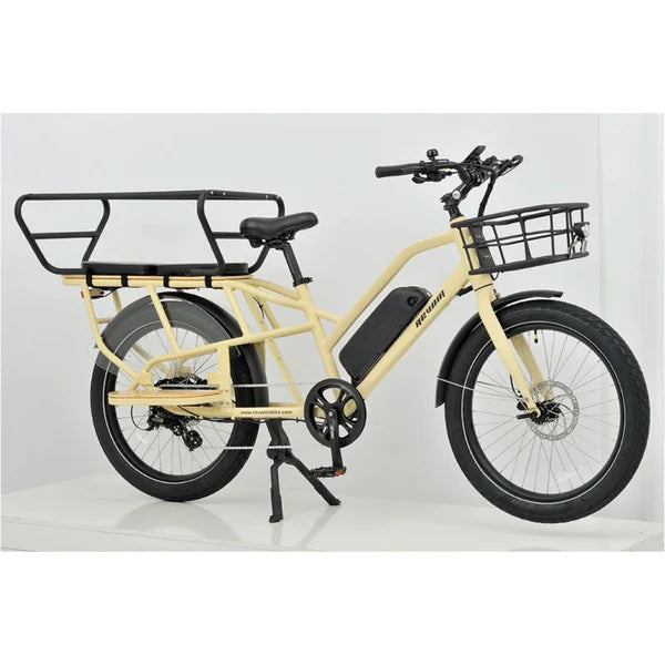 REVOM E-Cargo 2.3 Electric Transport Bike - 14.5Ah Battery | Top Speed 15.5mph | 35-45mi Range | 250W Power