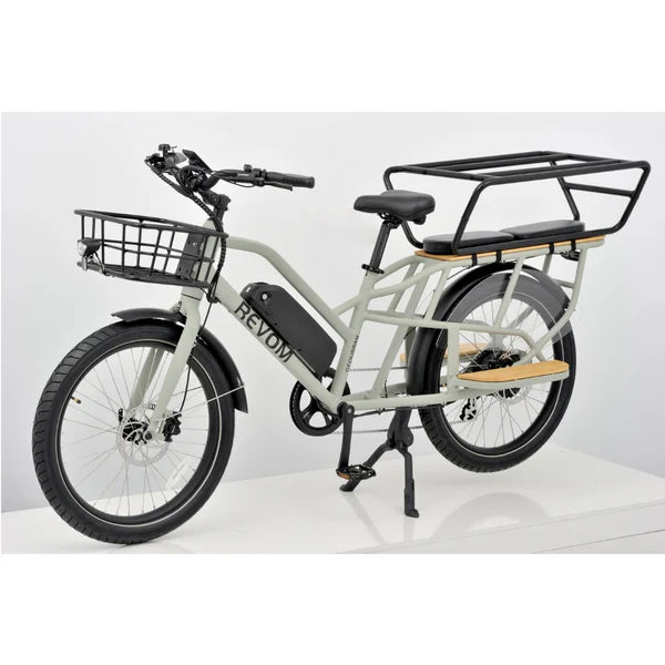 REVOM E-Cargo 2.3 Electric Transport Bike - 14.5Ah Battery | Top Speed 15.5mph | 35-45mi Range | 250W Power