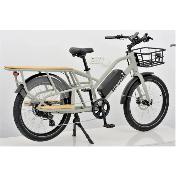REVOM E-Cargo 2.3 Electric Transport Bike - 14.5Ah Battery | Top Speed 15.5mph | 35-45mi Range | 250W Power