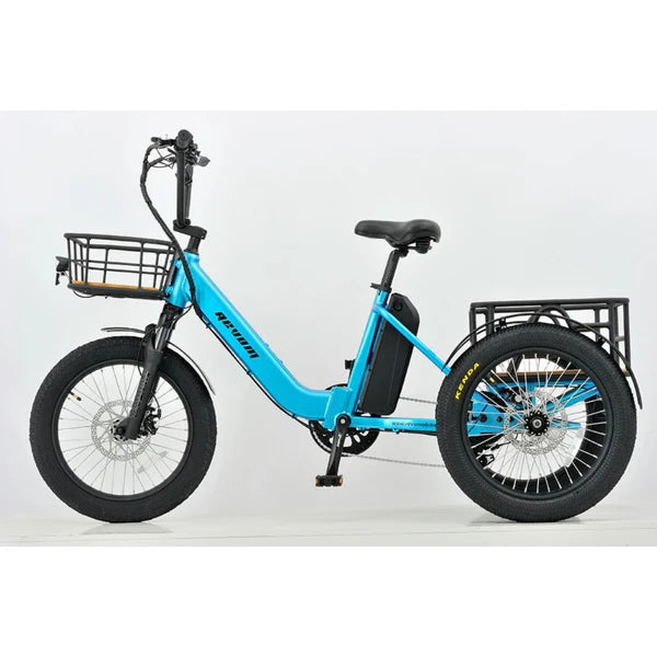 REVOM T1 Mover Urban Cargo Electric Trike - Top Speed 15.5mph | 35mi Range | 250W Power