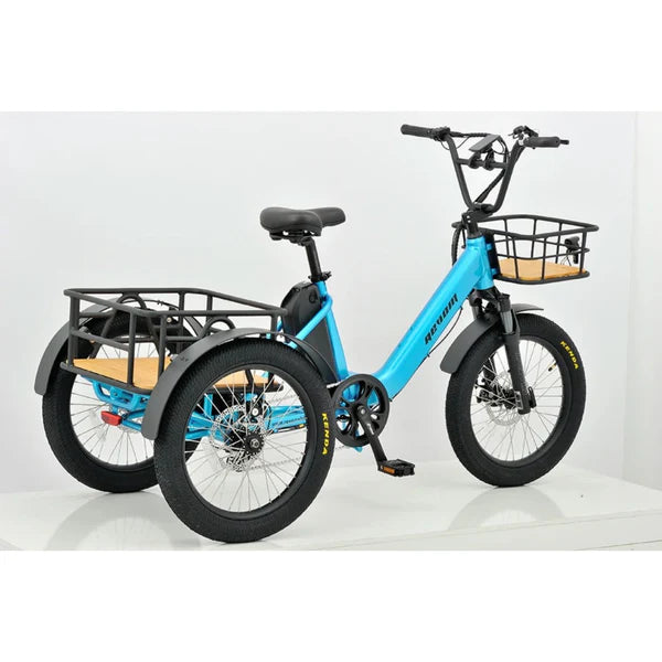 REVOM T1 Mover Urban Cargo Electric Trike - Top Speed 15.5mph | 35mi Range | 250W Power