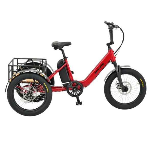 REVOM T1 Mover Urban Cargo Electric Trike - Top Speed 15.5mph | 35mi Range | 250W Power