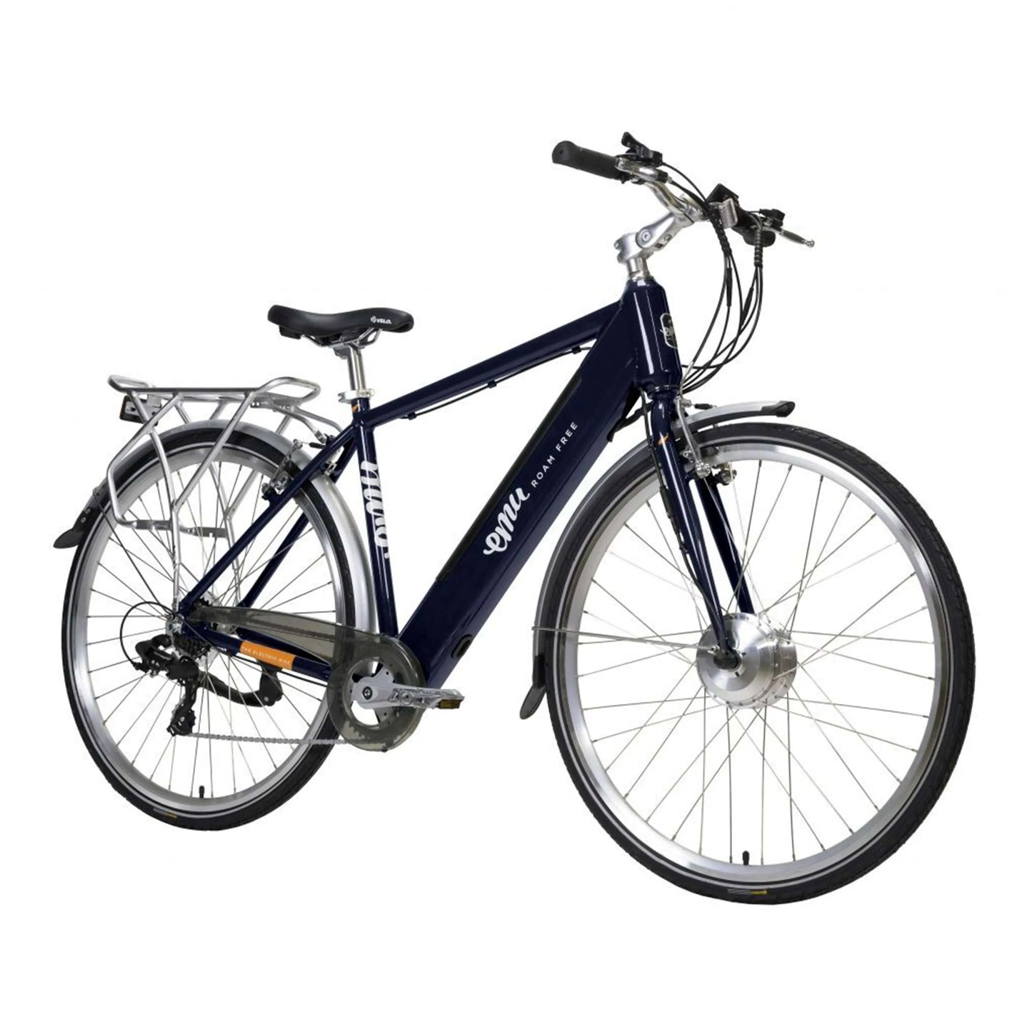 EMU Roam Crossbar Hybrid City Electric Bike - Top Seep 15.5mph | 70mi Range | 250W Power