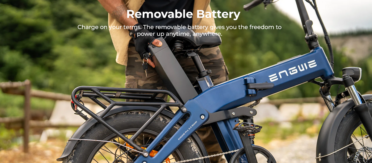 ENGWE Engine PRO 3.0 Boost Full Suspension Foldable E-Bike 15.5mph 90Nm UK Legal 250W 80mi Range