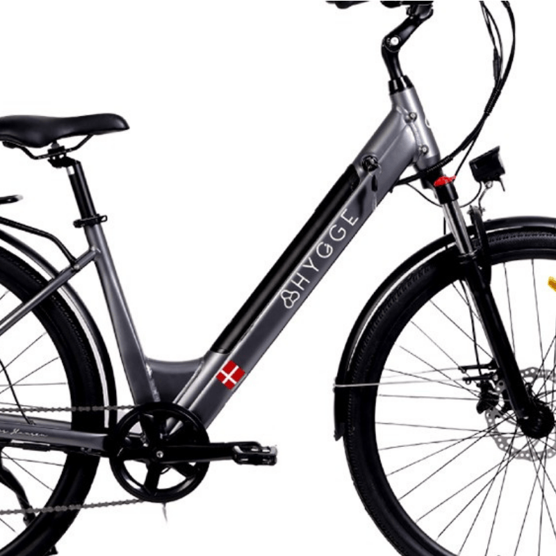 HYGGE AARHUS Step City Electric Bike - Top Speed 15.5mph | 50mi Range | 250W Power - Graphite Grey